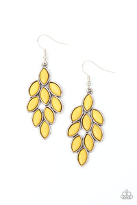 Flamboyant Foliage - Yellow Earrings - The Jazzy T Collections