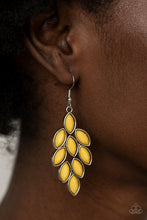 Load image into Gallery viewer, Flamboyant Foliage - Yellow Earrings - The Jazzy T Collections
