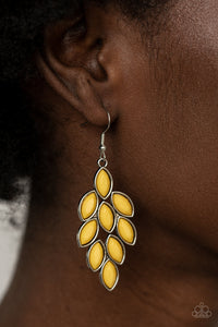 Flamboyant Foliage - Yellow Earrings - The Jazzy T Collections