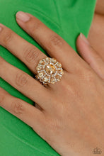 Load image into Gallery viewer, GLIMMER and Spice - Gold Floral Ring - The Jazzy T Collections
