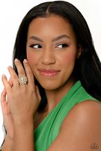 Load image into Gallery viewer, GLIMMER and Spice - Gold Floral Ring - The Jazzy T Collections
