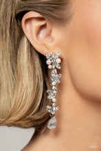 Load image into Gallery viewer, LIGHT at the Opera - White Rhinestone Earrings - Jazzy T Collection
