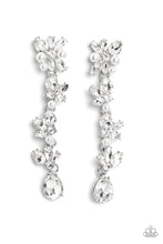 Load image into Gallery viewer, LIGHT at the Opera - White Rhinestone Earrings - Jazzy T Collection
