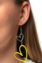 Load image into Gallery viewer, Pristine Pizzazz - Yellow Heart Earrings - The Jazzy T Collections
