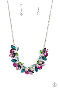 Crowning Collection - Multi Rhinestone Necklace - Jazzy T Collection