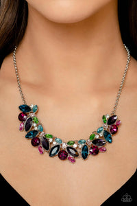 Crowning Collection - Multi Rhinestone Necklace - Jazzy T Collection