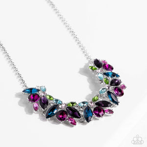 Crowning Collection - Multi Rhinestone Necklace - Jazzy T Collection