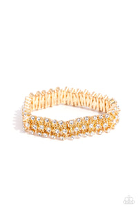 Paparazzi Corporate Confidence - Gold Bracelet - Paparazzi Accessories