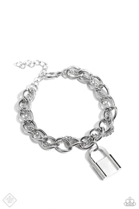 Watch the LOCK - Silver Bracelet Paparazzi Accessories