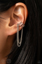 Load image into Gallery viewer, Paparazzi Unlocked Perfection - Silver Cuff Earring Paparazzi Accessories
