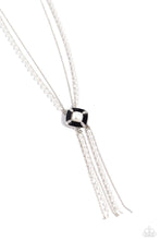 Load image into Gallery viewer, I Pinky SQUARE - Black Necklace Paparazzi Accessories
