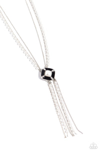 I Pinky SQUARE - Black Necklace Paparazzi Accessories