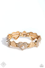 Load image into Gallery viewer, Heartfelt Heirloom - Gold Bracelet Paparazzi Accessories
