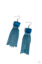 Load image into Gallery viewer, Dreaming Of TASSELS - Blue Earrings Paparazzi Accessories
