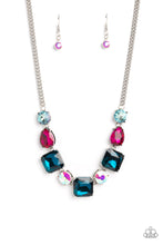 Load image into Gallery viewer, Elevated Edge - Multi Rhinestone Necklace - Life Of The Party March 2023 - The Jazzy T Collections
