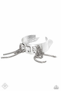 CHAIN Showers - White Rhinestone Bracelet - March 2023 Fashion Fix - The Jazzy T Collections