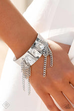 Load image into Gallery viewer, CHAIN Showers - White Rhinestone Bracelet - March 2023 Fashion Fix - The Jazzy T Collections
