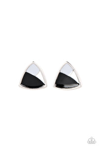 Kaleidoscopic Collision - Black & White Earrings - The Jazzy T Collections