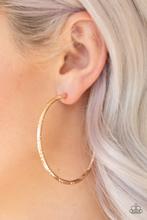 A Double Take - Gold Earring - Paparazzi Accessories