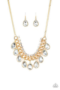 Paparazzi Jewelry All Toget-Heir Now Gold Necklace Paparazzi Accessories