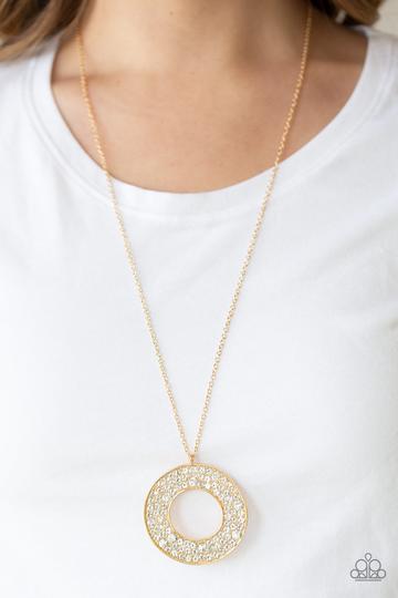 Paparazzi Jewelry Bad Heir Day Gold Necklace