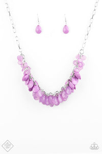 Paparazzi Colorfully Clustered Purple Necklace