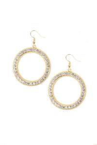 Paparazzi Haute Halo Gold Earring