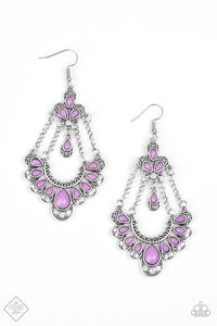Paparazzi Unique Chic Purple Earrings