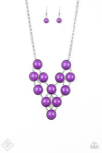 Paparazzi Pop You lar Demand Purple Necklace