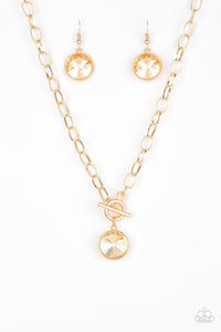 She Sparkles On - Gold Necklace The Jazzy T Collections