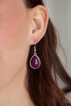 Load image into Gallery viewer, Paparazzi Shop Til You Teardrop Purple Necklace
