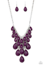 Load image into Gallery viewer, Paparazzi Shop Til You Teardrop Purple Necklace
