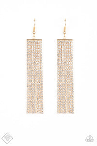 Top Down Shimmer - Gold Earrings - The Jazzy T Collections