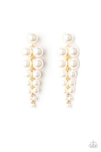 Load image into Gallery viewer, Paparazzi Jewelry Totally Tribeca Gold White Pearl Post Earring  - The Jazzy T Collections
